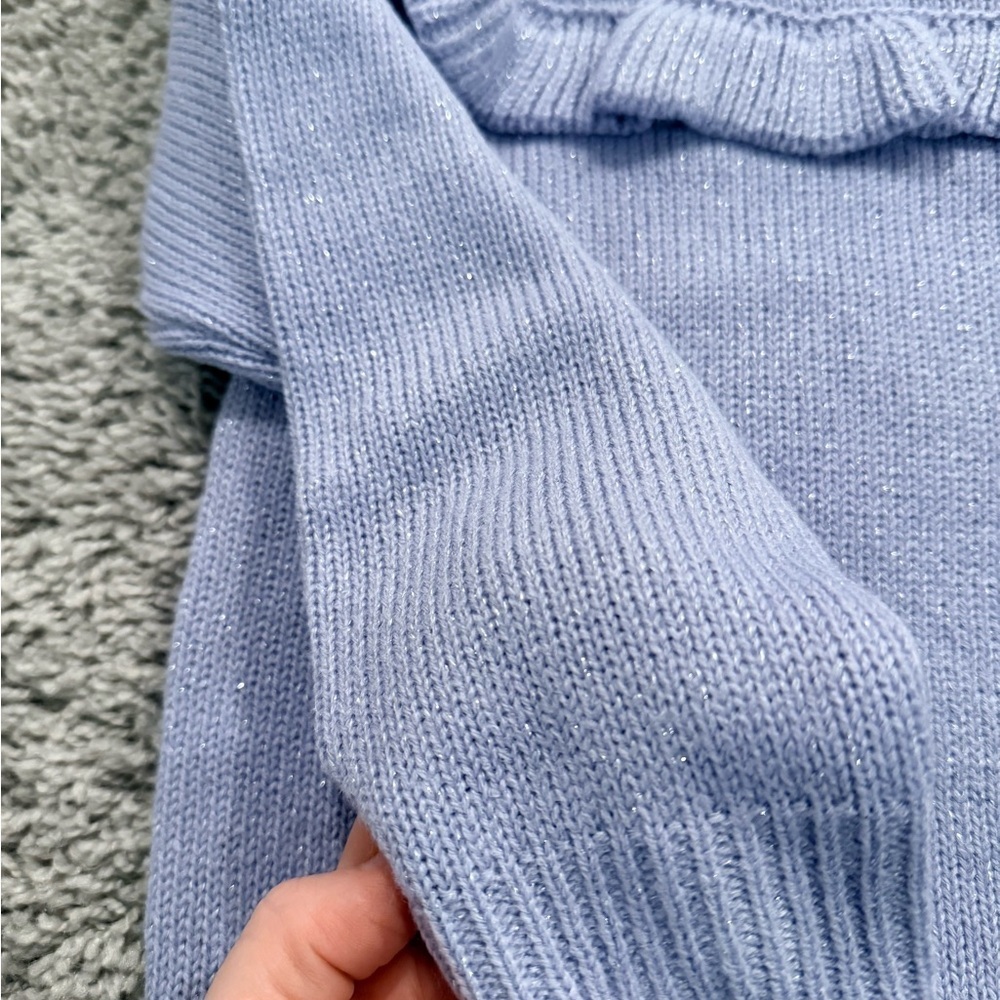 Epic Threads Lilac Ruffle Crew Neck Sweater - Picture 2 of 5